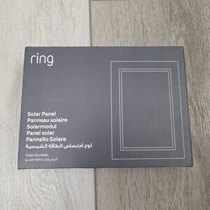 NEW Unopened Ring Solar Panel for Video Doorbell Black Fork Connector